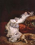 Georges Clairin Sarah Bernhardt France oil painting artist
